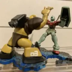 ゴッグがジムを強襲！？セット(チョコサプ ガンダム)【改造・全塗装】 チョコサプ ガンダム ズゴック ジム 塗装 リペイント 機動戦士ガンダム