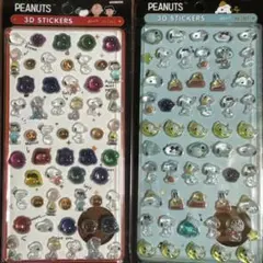 PEANUTS 3D STICKERS 2種セット スヌーピー