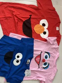 ユニバ　エルモ　クッキーモンスター　Tシャツ　親子ペア