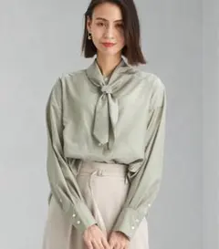 新品未使用　ボウタイ付き2WAYシャツgreen label relaxing
