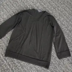 la.f.. ラエフ　ブラック Vネック 長袖ニット