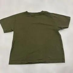 GU無地 半袖Tシャツ カーキ