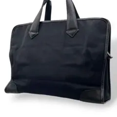 良品　ポールスミス　ビジネスバッグ　ブリーフケース　ナイロン　レザー 黒