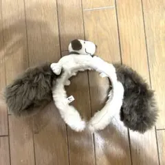 【美品】ユニバーサルスタジオジャパン　スヌーピー耳付きカチューシャ