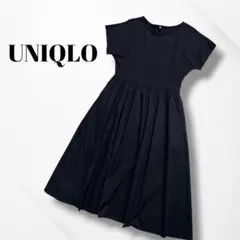 UNIQLO/ユニクロ/コンビネーションフレアワンピース/S