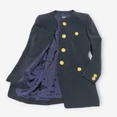 昭和レトロ 金ボタン ノーカラージャケット 80s 90s ヴィンテージ 日本製のサムネイル