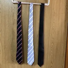 LUOMO ネクタイ 3本セット 1本弔事用