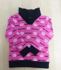 BABY DOLL ピンク ロゴトレーナー