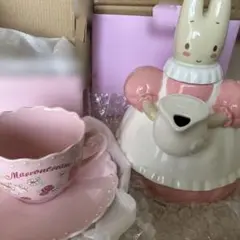 サンリオ マロンクリーム 希少 レア ウサギ型 陶器 ティーポット 紅茶