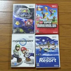 Wii ゲームソフト マリオ＆Wiiスポーツの4本セット