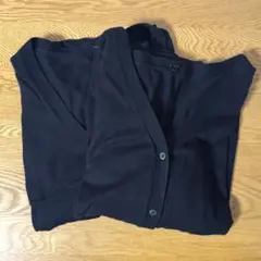 ユニクロ　UVカットスーピマコットンVネックカーディガン　XL　黒　2点