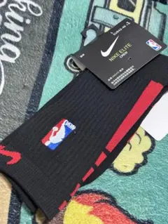 Nike Elite NBAソックス ブラック/レッド