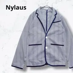 Nylaus テーラードジャケット ストライプ Lサイズ 新品のサムネイル