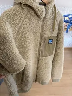 美品Helly Hansen ファイバーパイルサーモフーディ XL ベージュ