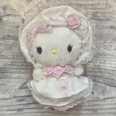 サンリオ　ホワイトフリルデザインシリーズ　ハローキティ　マスコットホルダー　新品