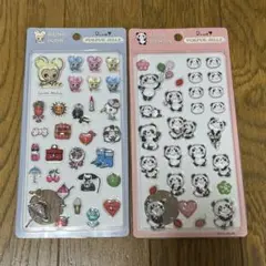 ルネ　内藤ルネ　RUNE PUKPUK JELLYシール　パンダ　うさぎ