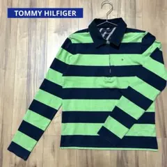 TOMMY HILFIGER    長袖ポロシャツ　ラガーシャツ　ボーダー