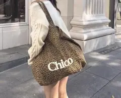 chico 2026 ヒョウ柄トートバッグ