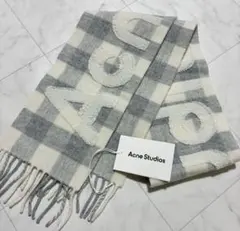 アクネ ストゥディオズ / ACNE STUDIOS チェック ロゴ マフラー