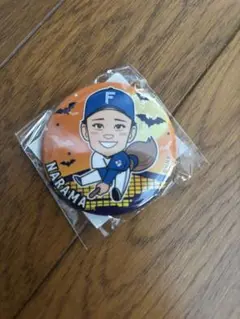 北海道日本ハムファイターズ　奈良間選手　ガチャ　缶バッジ　ハロウィン