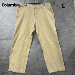 コロンビア ベージュ コーデュロイパンツ メンズ L 太めシルエット【6404】