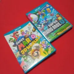 WiiU　ソフト　スーパーマリオ　２作品　セット　ブラザーズＵ　３Ｄワールド