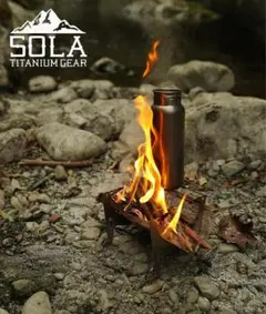 SOLA TITANIUM GEAR 焚き火台 未使用品 U.L.なスーパー焚火台 ～ SOLA TITANIUM GEAR /Super