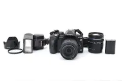 希少品OLYMPUS E-510 ダブルズームセット☆社外バッテリーグリップ付