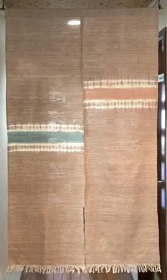 のれん】武州草木染 絹混 手染め しぼり 段染め アカシア85×150 - メルカリ