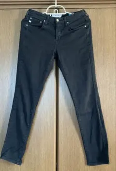 SOMETHING エドウィン　ブラック デニムパンツ　28inch