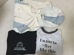 まとめ売りフード付きジャケットとTシャツセット