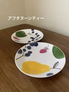 希少JAM from Kibi maebata 皿 フルーツ柄アフタヌーンティー