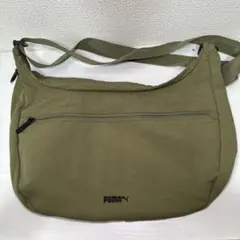 PUMA ナイロン ショルダーバッグ カーキ 美品 テック系