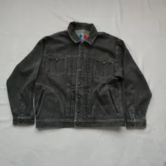 sasson 80s 90s ブラックデニム Yライン ジャケット クロップド - メルカリ