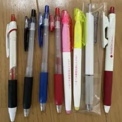 【処分品】文房具セット　ボールペン・蛍光ペン・付箋