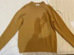ÉDIFICE マスタード色 クルーネックセーター