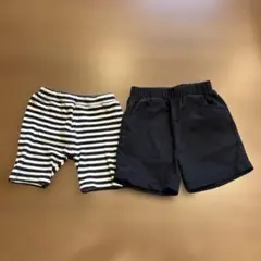 ボトムスセット ストライプと黒