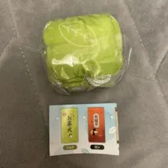 ペットボトルカバー 緑色　お茶犬