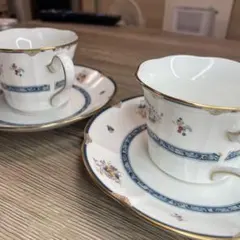 NARUMI シャリラムーン　ボーンチャイナ　カップ＆ソーサー　ペア　希少