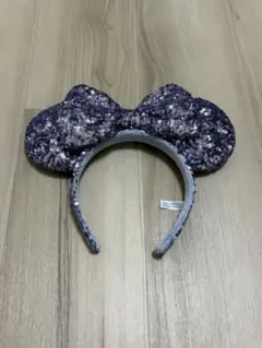 ミニーカチューシャ スパンコール パープル系