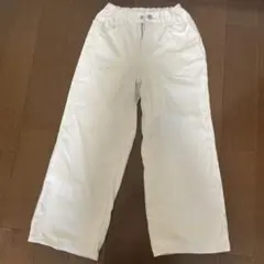 UNIQLO ホワイト デニム　ストレートパンツ 130