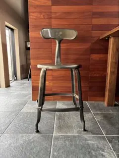 1脚目】【購入前必ず連絡下さい】NICOLLE CHAIR メタリックグレー 