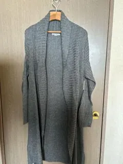 【美品】グレー ロングカーディガン XS amazon essentials