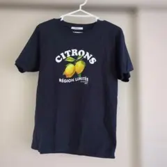DISCOAT レモンロゴ 半袖Tシャツ ネイビーのサムネイル
