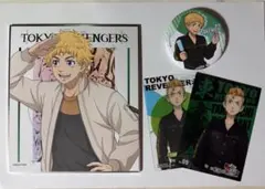 東京リベンジャーズ 花垣武道 4点セット 色紙 缶バッジ カード×2