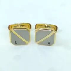 YSL イヴサンローラン　カフリンクス　シルバー・ゴールドカラーのサムネイル
