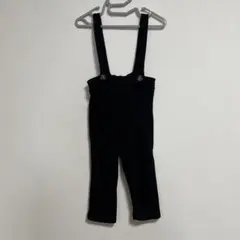 黒いサスペンダー付き オーバーオール サロペット 90cm