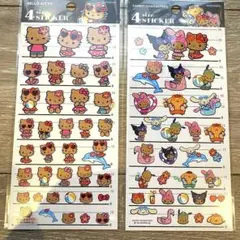 日焼けキティ4サイズステッカー 2枚セット
