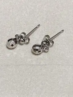 PTプラチナ900ミラーボールカット ピアス ジュエリーツツミ - メルカリ