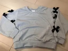 ガールズ　長袖　トレーナー　リボン付き